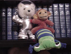 We did find aliens in space in early missions, but those darn monkeys..
well, the aliens just won't come near us now... 
