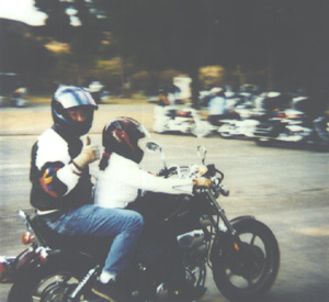 Ron 
and I on Virago in Castaic parking lot