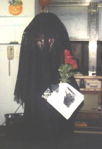 Anita as lady in Black